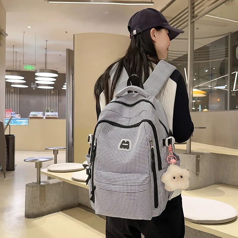 GOBLIN SHARKS 1759 Nylon Backpack Regular Unisex Black/Blue/Purple/Pink-1