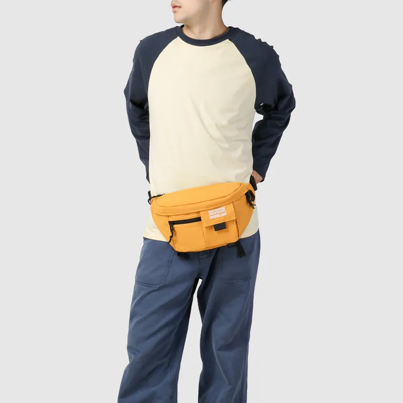 GOBLIN SHARKS 1759 Nylon Fanny Pack Regular Unisex White/Black/Yellow/Light Blue-13