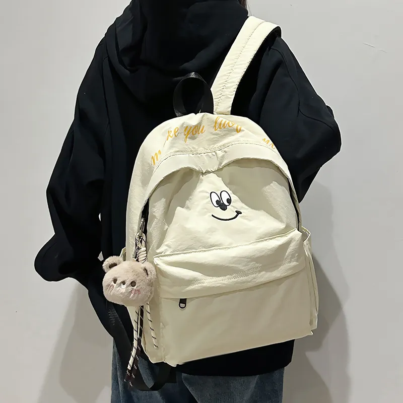 GOBLIN SHARKS 1759 Nylon Backpack Regular Unisex White/Blue/Brown/Black-2