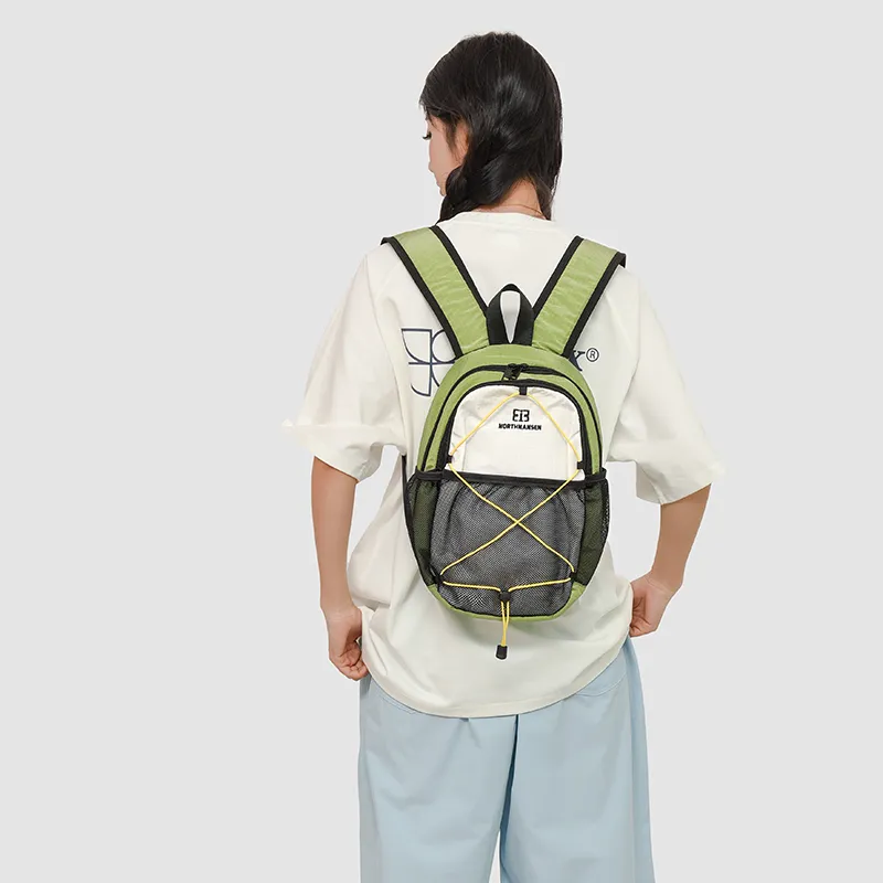 GOBLIN SHARKS 1759 Nylon Backpack Regular Unisex Khaki/Black/Green/Blue-10