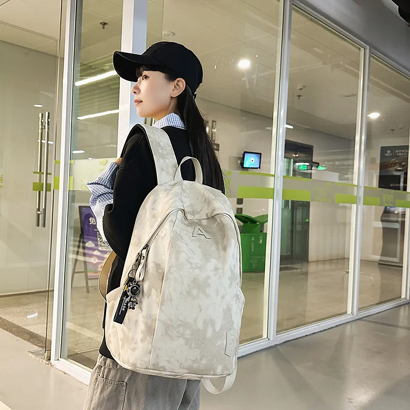 GOBLIN SHARKS 1759 Nylon Backpack Unisex White/Black/Green/Red-2