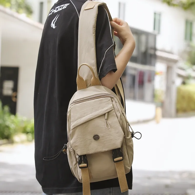 GOBLIN SHARKS 1759 Nylon Backpack Regular Unisex Gray/Black/Khaki/Green-38
