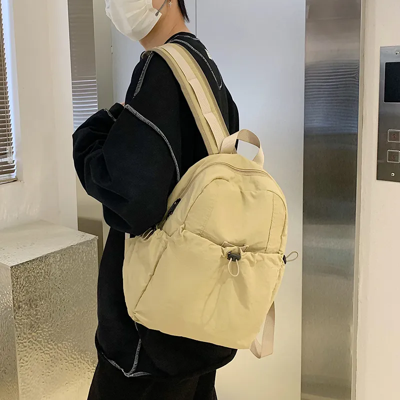 GOBLIN SHARKS 1759 Canvas Backpack Regular Unisex White/Green/Black/Khaki-12