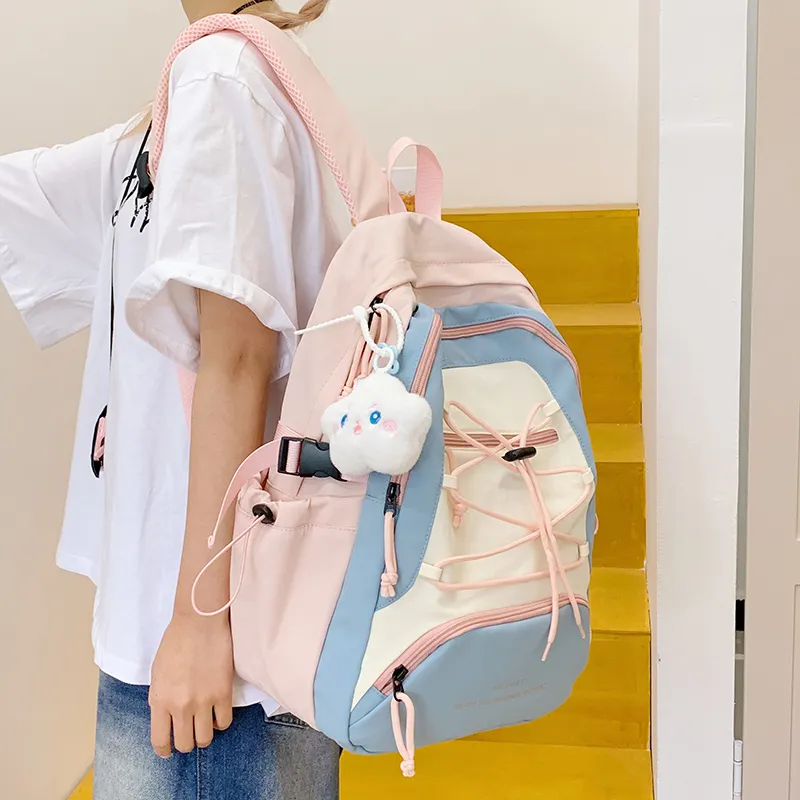 GOBLIN SHARKS 1759 Nylon Fabric Backpack Regular Unisex Multicolor-25
