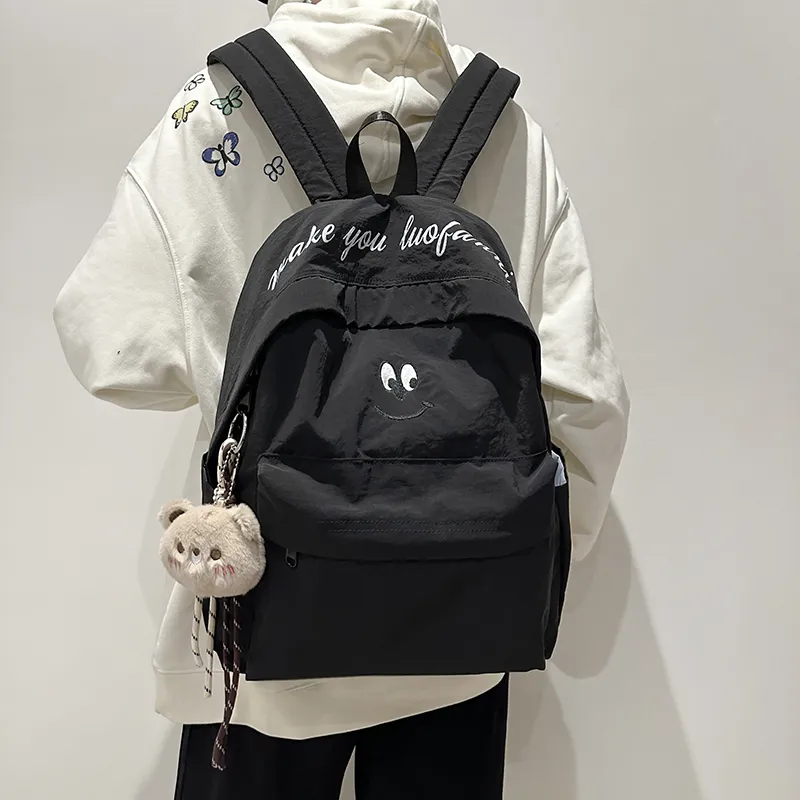GOBLIN SHARKS 1759 Nylon Backpack Regular Unisex White/Blue/Brown/Black-20