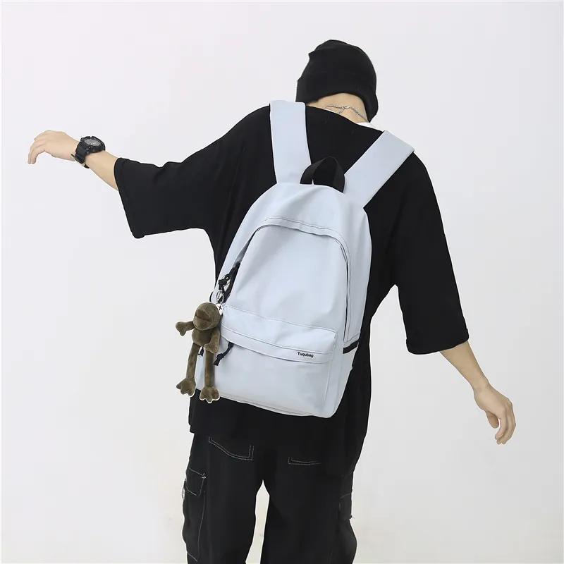 GOBLIN SHARKS 1759 Nylon Backpack Regular Unisex Black/White/Blue/Gray/Khaki/Green-23