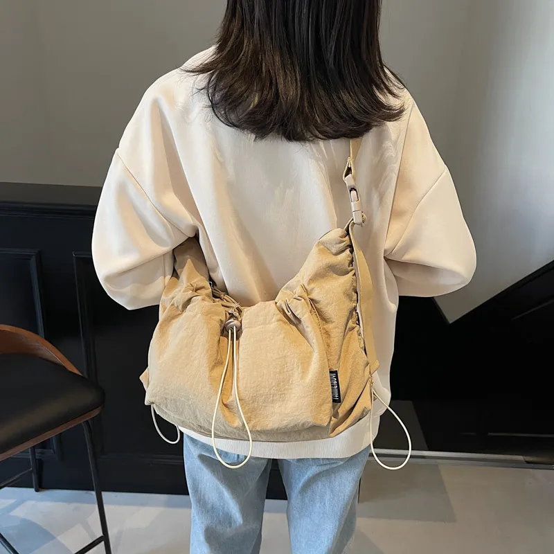 GOBLIN SHARKS 1759 Fabric Shoulder Bag Regular Unisex Ecru Khaki/Green Black-8