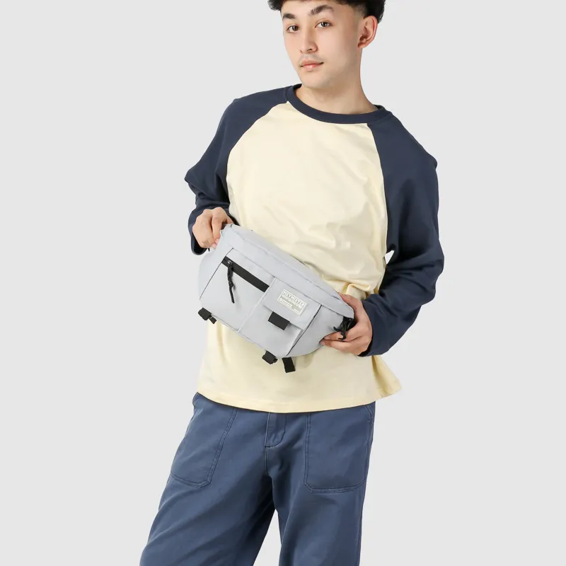 GOBLIN SHARKS 1759 Nylon Fanny Pack Regular Unisex White/Black/Yellow/Light Blue-23