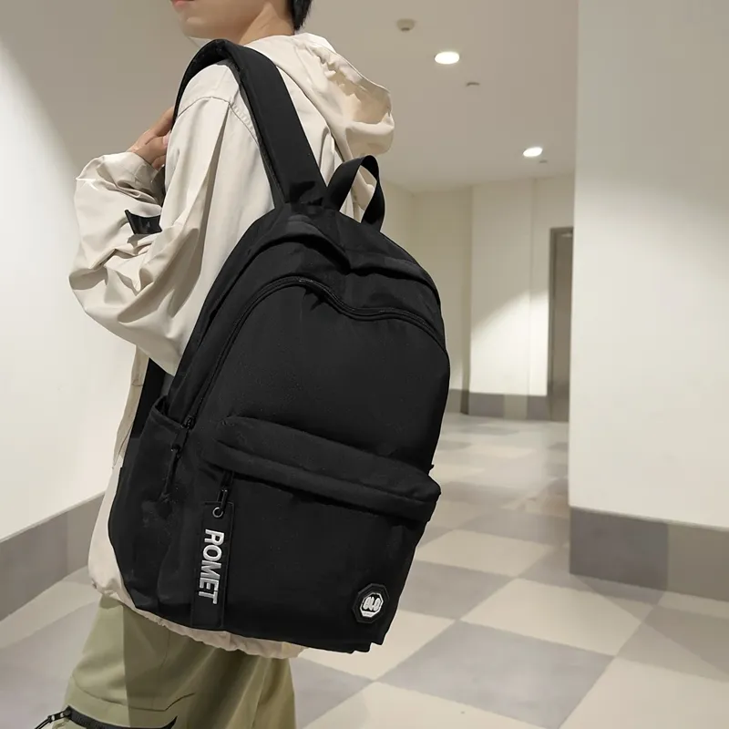 GOBLIN SHARKS 1759 Nylon Backpack Large Size Unisex White/Black/Khaki/Gray-9