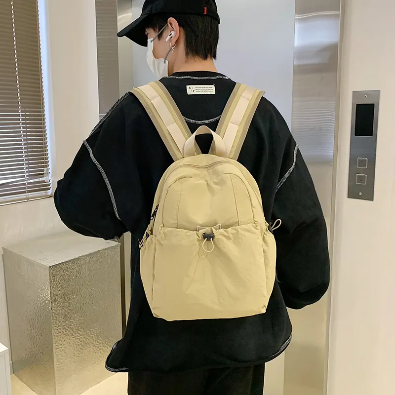 GOBLIN SHARKS 1759 Canvas Backpack Regular Unisex White/Green/Black/Khaki-13