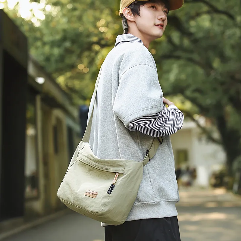 GOBLIN SHARKS 1759 Nylon Messenger Bag, Shoulder Bag, Crossbody Bag Regular Unisex Multicolor-29