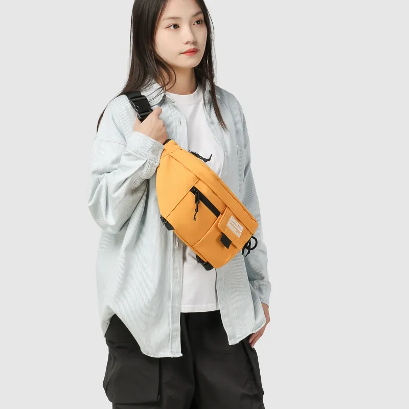 GOBLIN SHARKS 1759 Nylon Fanny Pack Regular Unisex White/Black/Yellow/Light Blue-14