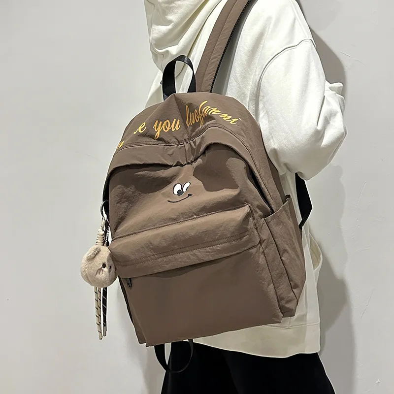 GOBLIN SHARKS 1759 Nylon Backpack Regular Unisex White/Blue/Brown/Black-12