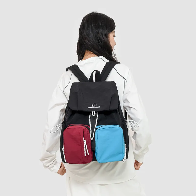GOBLIN SHARKS 1759 Oxford Backpack Regular Unisex Blue/Khaki/Black-12
