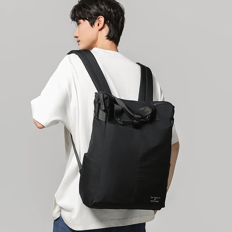 GOBLIN SHARKS 1759 Nylon Backpack Regular Unisex Black/Gray-3