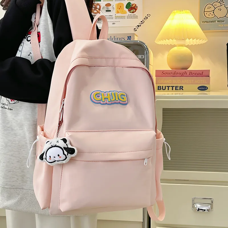 GOBLIN SHARKS 1759 Nylon Backpack Regular Unisex Black/White/Yellow/Pink/Blue-16