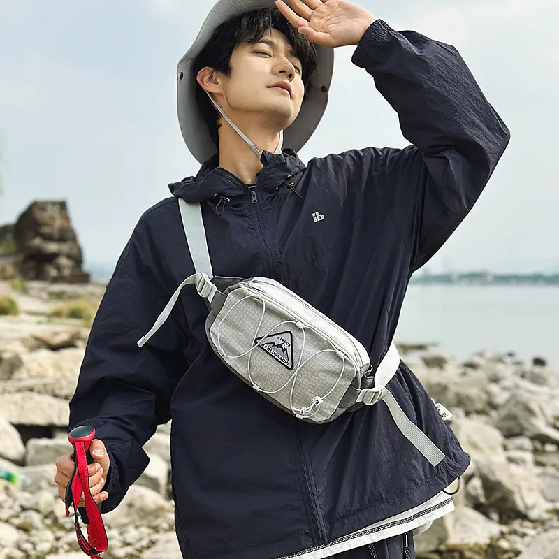 GOBLIN SHARKS 1759 Oxford Backpack Fanny Pack Regular Unisex Black/Gray/Green-9