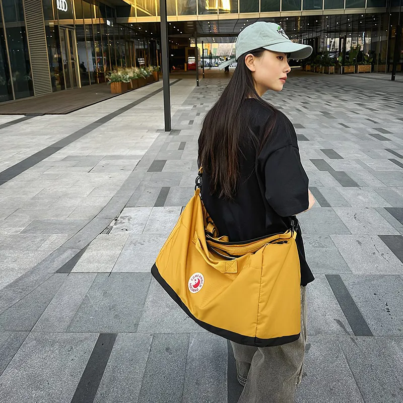 GOBLIN SHARKS 1759 Nylon Backpack Travel Bag Unisex Yellow/Black/Green/Gray-3