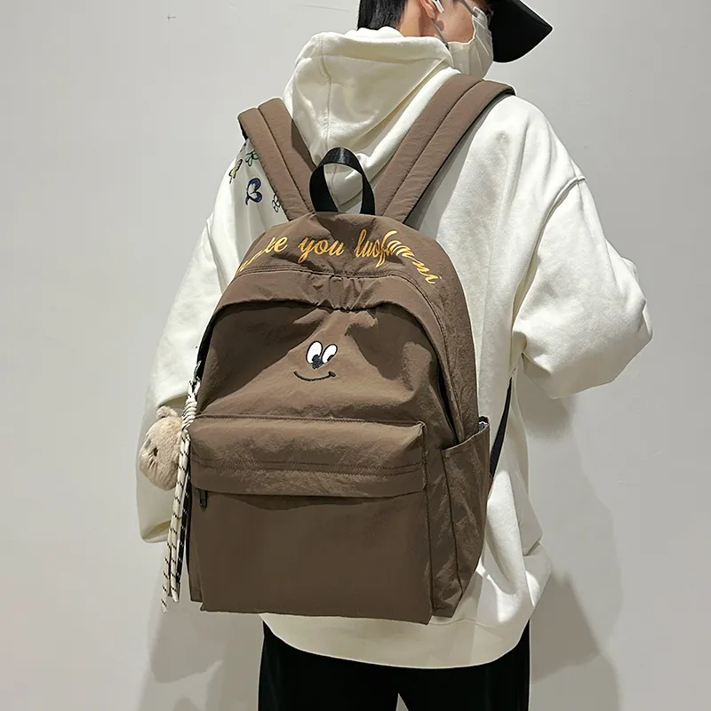 GOBLIN SHARKS 1759 Nylon Backpack Regular Unisex White/Blue/Brown/Black-13