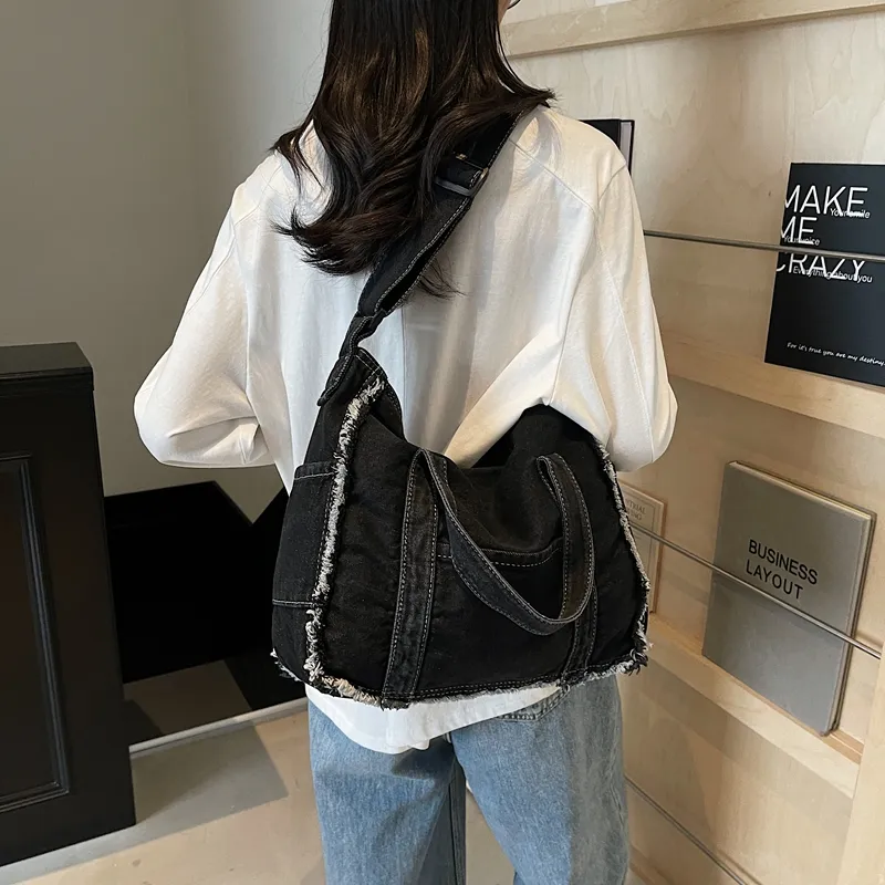 GOBLIN SHARKS 1759 Denim Handbag Regular Unisex Multicolor-2
