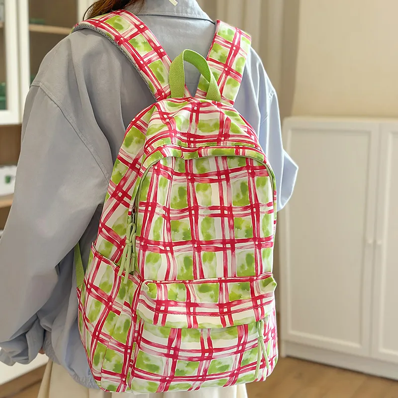GOBLIN SHARKS 1759 Nylon Backpack Regular Unisex Blue/Green/Orange/Red Green-18
