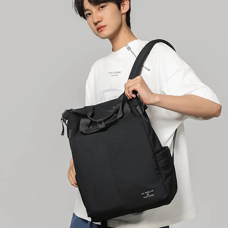 GOBLIN SHARKS 1759 Nylon Backpack Regular Unisex Black/Gray-2