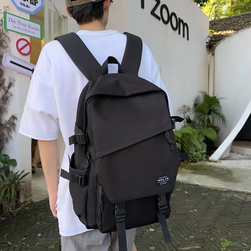 GOBLIN SHARKS 1759 Nylon Backpack Unisex White/Black/Gray/Light Green/Army Green/Red-8