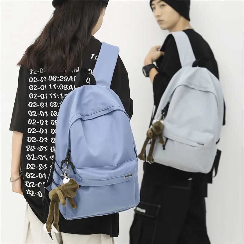 GOBLIN SHARKS 1759 Nylon Backpack Regular Unisex Black/White/Blue/Gray/Khaki/Green-16
