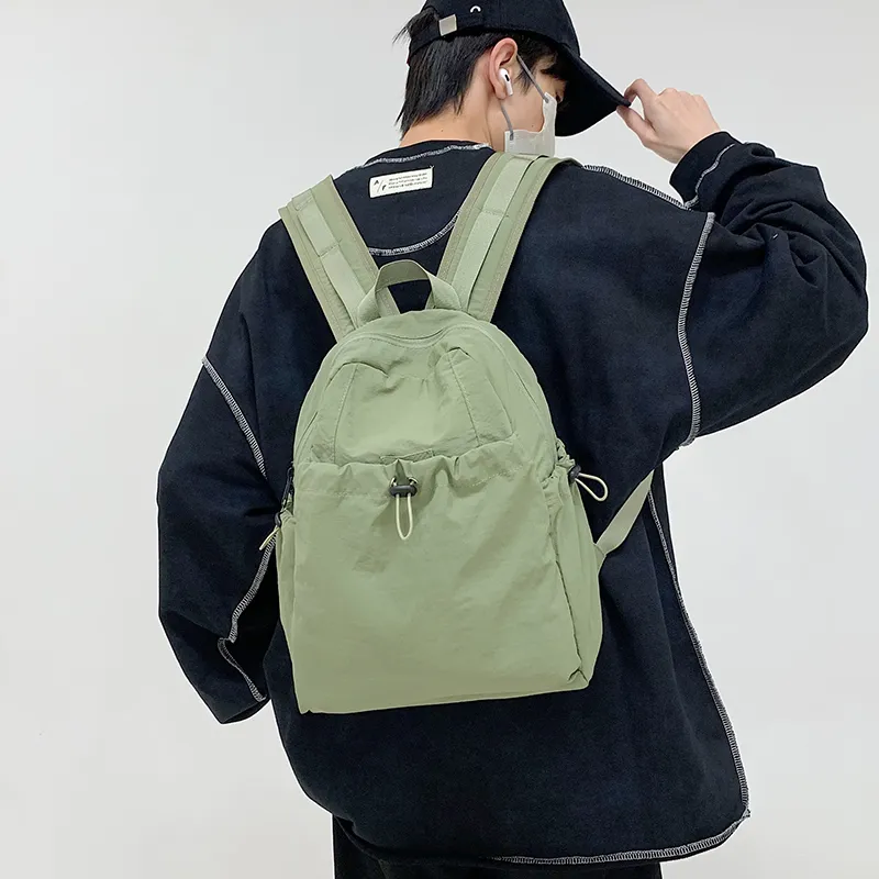 GOBLIN SHARKS 1759 Canvas Backpack Regular Unisex White/Green/Black/Khaki-5