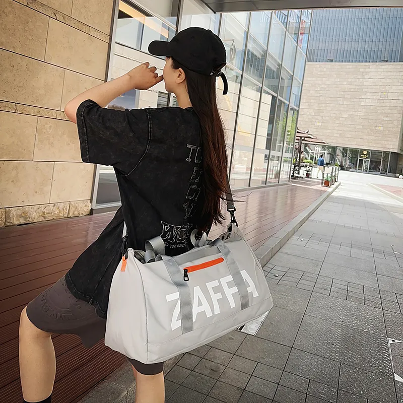 GOBLIN SHARKS 1759 Nylon Travel Bag 30L Unisex Black/Gray-11