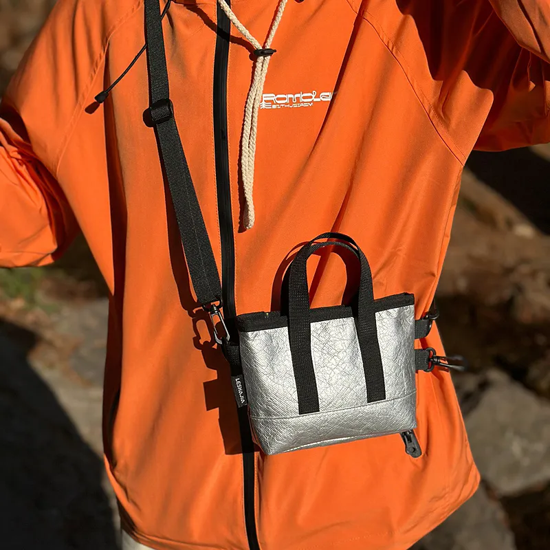 GOBLIN SHARKS 1759 DuPont Paper Shoulder Bag Regular Unisex Black/Silver/Orange/Khaki/Green-8