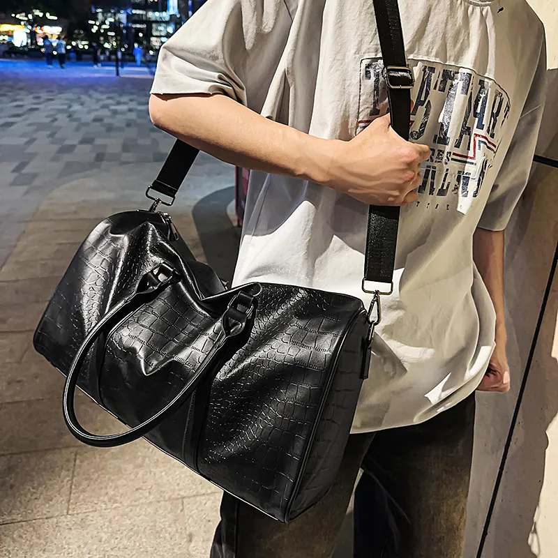 GOBLIN SHARKS 1759 PU Travel Bag Unisex Black-3