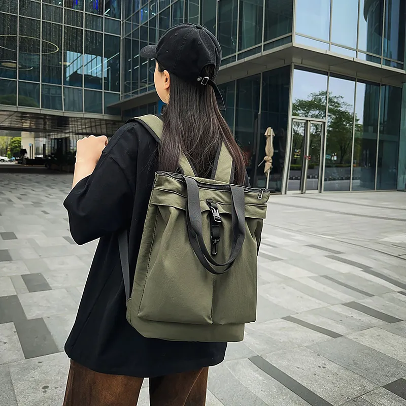 GOBLIN SHARKS 1759 Nylon Backpack Double Shoulder Bag Regular Unisex Multicolor-15