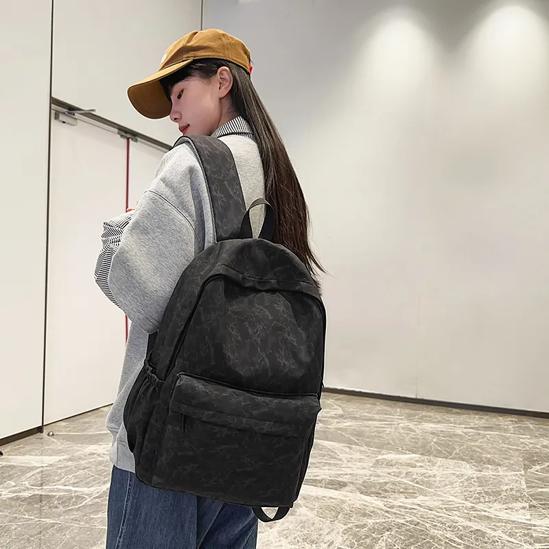 GOBLIN SHARKS 1759 Nylon Backpack Large Size Unisex White/Black/Green/Red-9