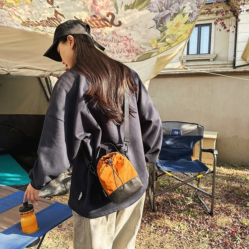 GOBLIN SHARKS 1759 Nylon Crossbody Bag Regular Unisex White/Black/Orange/Army Green/Purple-15
