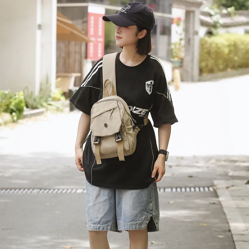 GOBLIN SHARKS 1759 Nylon Backpack Regular Unisex Gray/Black/Khaki/Green-37
