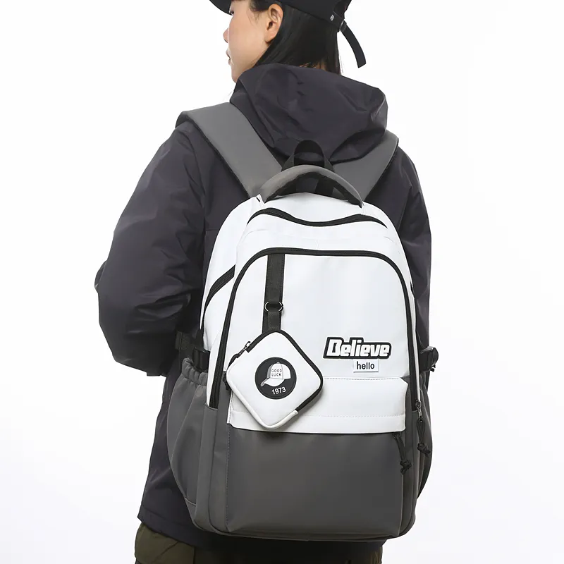 GOBLIN SHARKS 1759 Nylon Backpack Regular Unisex Khaki/White/Gray/Black/Green-7