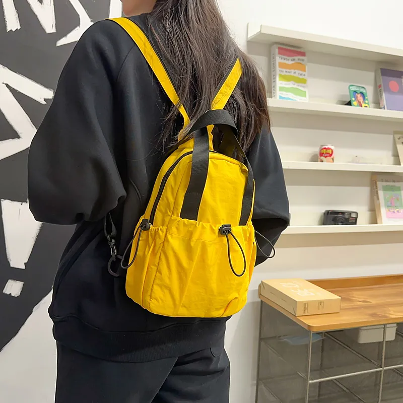 GOBLIN SHARKS 1759 Nylon Sling Bag Unisex White/Black/Yellow/Orange/Turquoise/Army Green-14