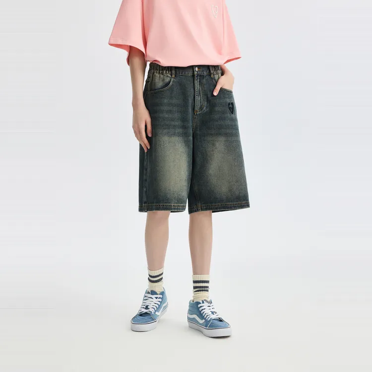 INXX APYD Denim Shorts Unisex Denim Blue-2