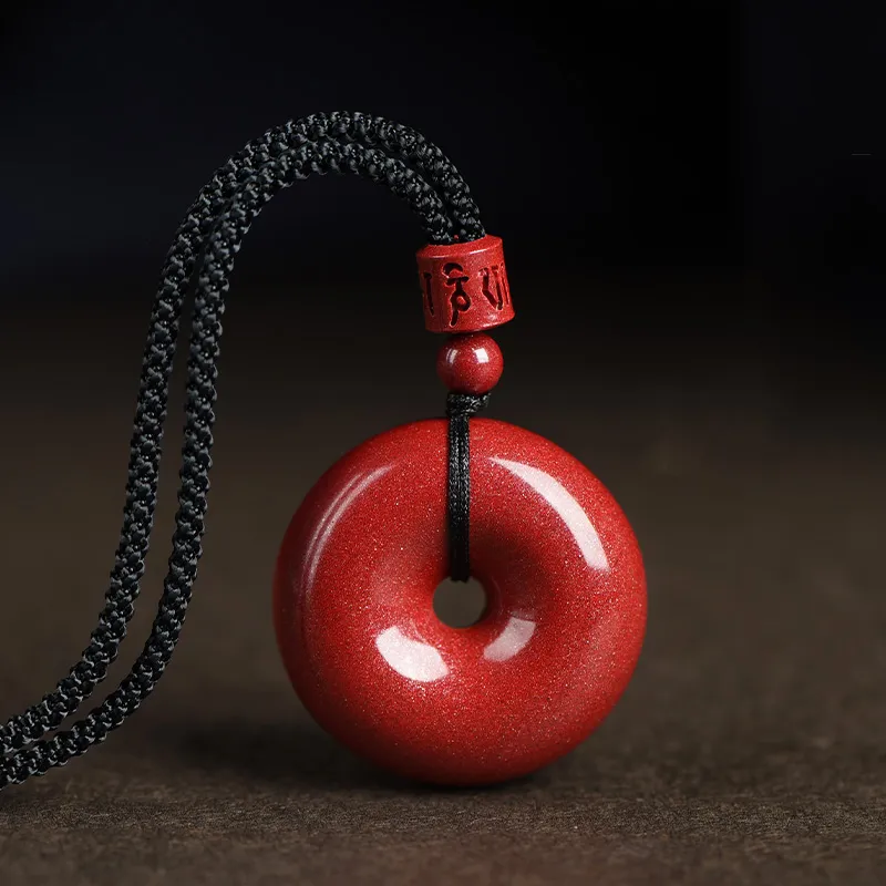 Octave Space Reconstructed Cinnabar Jade Necklaces Unisex-2