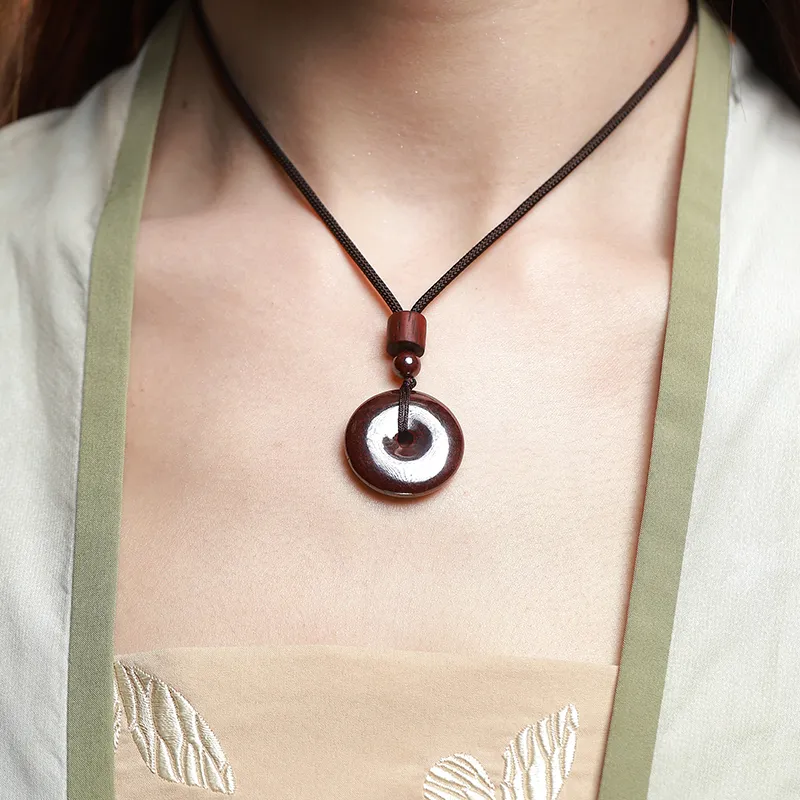 Octave Space Reconstructed Cinnabar Pendants Unisex-4