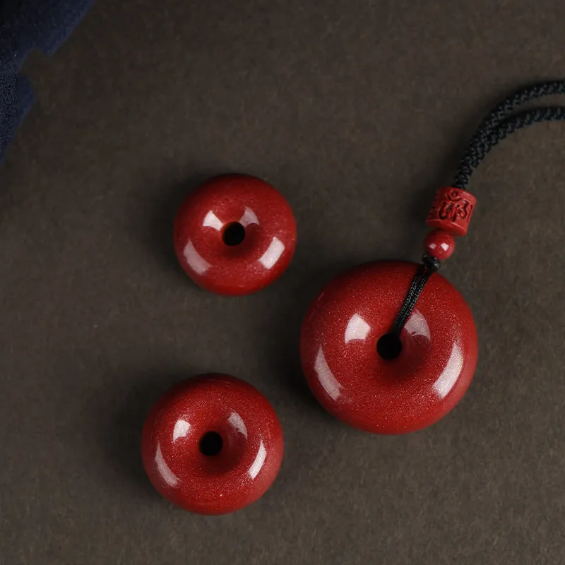 Octave Space Reconstructed Cinnabar Jade Necklaces Unisex-6
