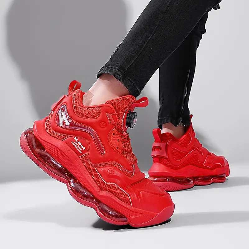 N·HOT Height Increasing Breathable Slip-Resistant Mid-Top EVA Air Cushion Base Casual Running Shoes Unisex-17