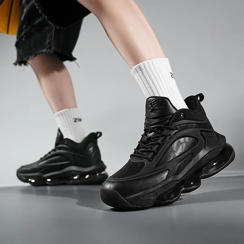 N·HOT Height Increasing Breathable Slip-Resistant Mid-Top EVA Air Cushion Rubber Casual Running Shoes Unisex-14