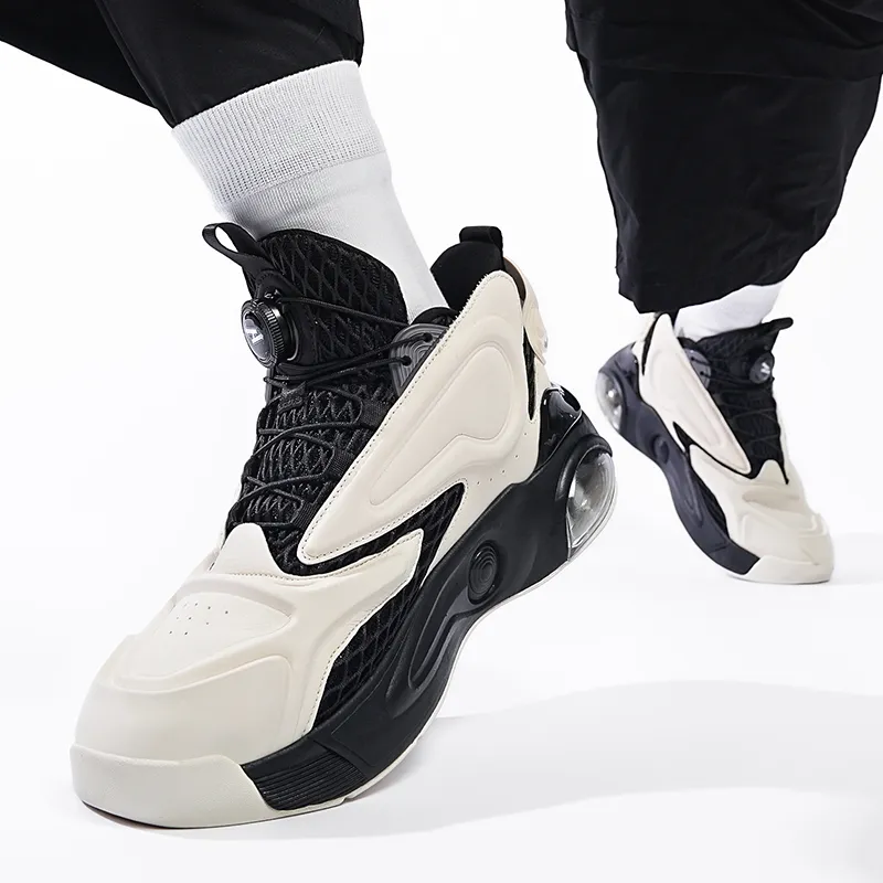 N·HOT Cushioning Height Increasing Breathable Mid-Top EVA+Air Cushion Combination Casual Running Shoes Unisex-16