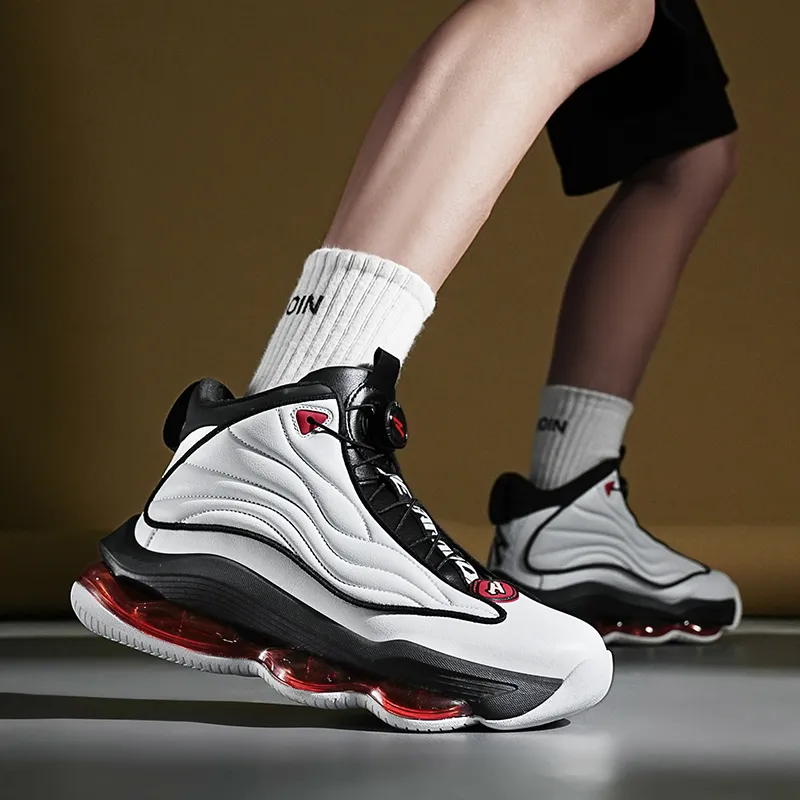 N·HOT Height Increasing Slip-Resistant High-Top Air Cushion Base Casual Running Shoes Unisex-7