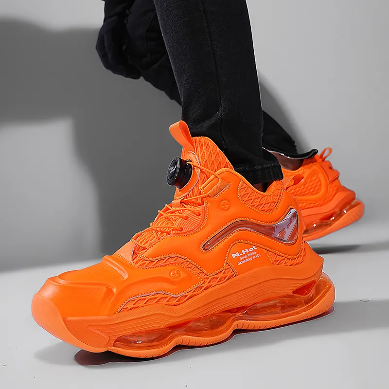 N·HOT Height Increasing Breathable Slip-Resistant Mid-Top EVA Air Cushion Base Casual Running Shoes Unisex-19