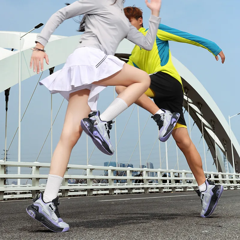 N·HOT Cushioning Height Increasing Breathable Mid Top EVA Air Cushion Bottom Running Shoes Unisex-4