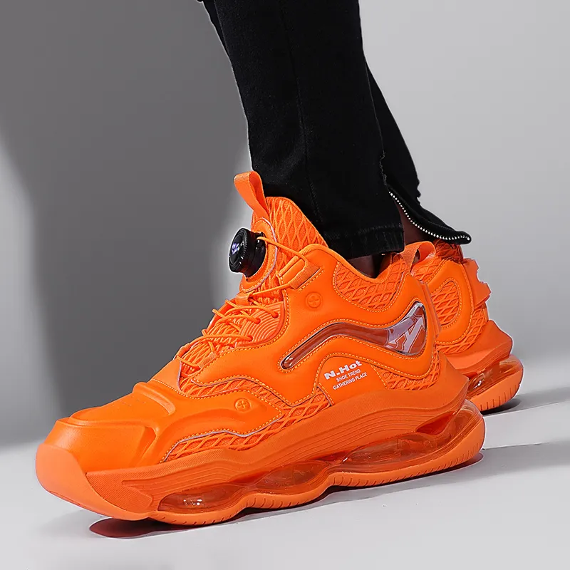 N·HOT Height Increasing Breathable Slip-Resistant Mid-Top EVA Air Cushion Base Casual Running Shoes Unisex-18