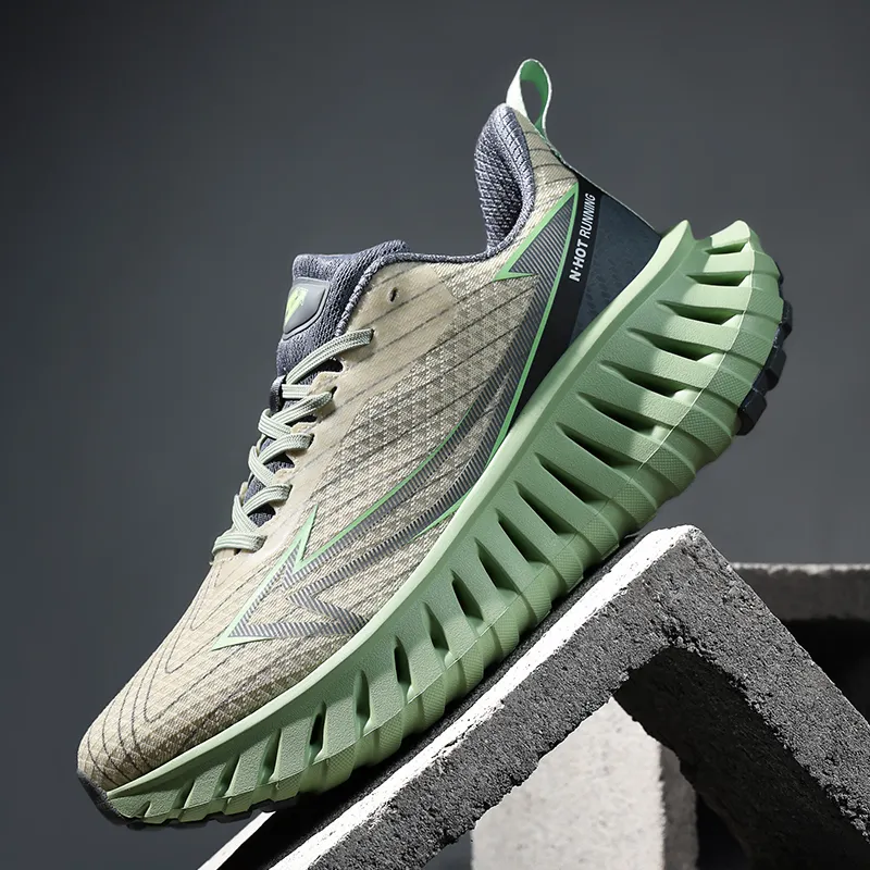 N·HOT Impact Resistant Lightweight Height Increasing Low Top Casual Running Shoes Unisex-37